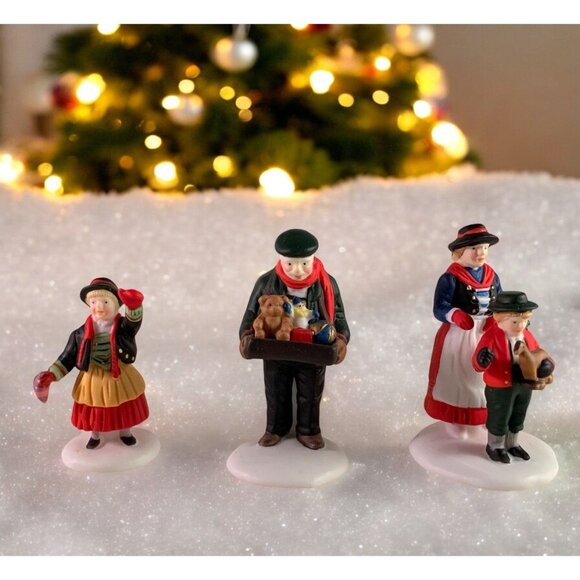 Dept 56 The Toy Peddler, Alpine Village Christmas Village Accessory from 1990 - Picture 1 of 8